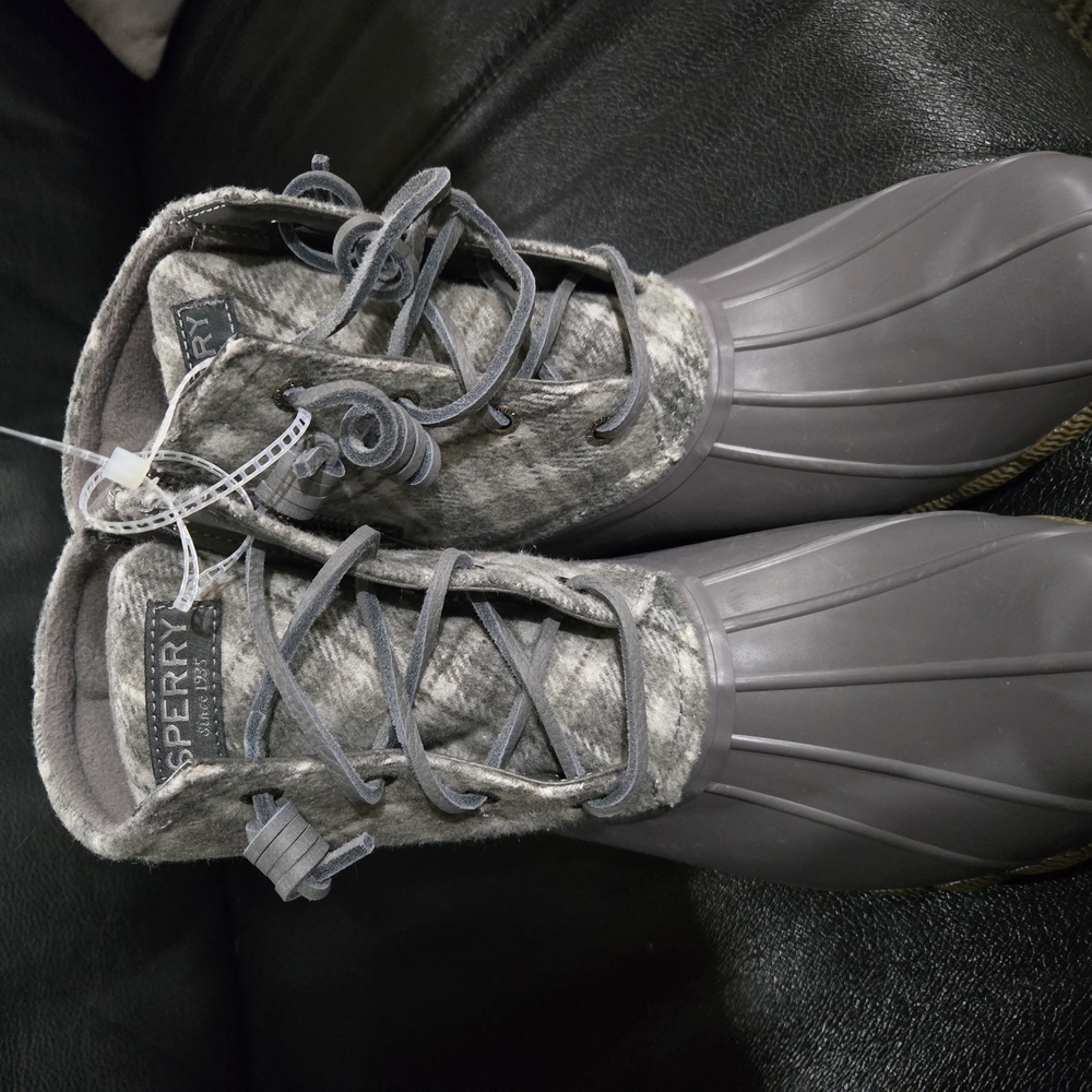 Sperry Gray Duck Boots